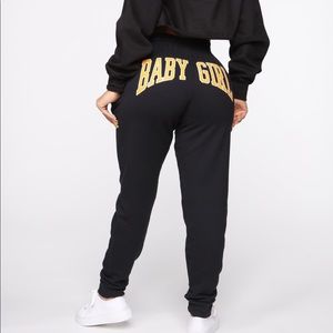 Baby Girl Sweatpants Black